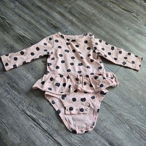 12M Girls Pink Polka Dot Kids One Piece